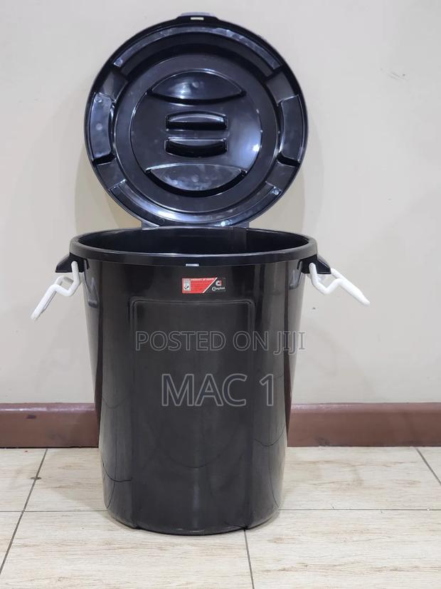 Black 50ltrs Bin Water Storage Dustbin Vendor Storage - thumbnail 2