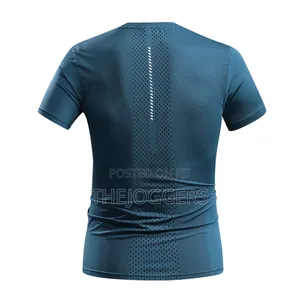 Men's Reflective Print T-Shirt Lightweight Polyester Fiber