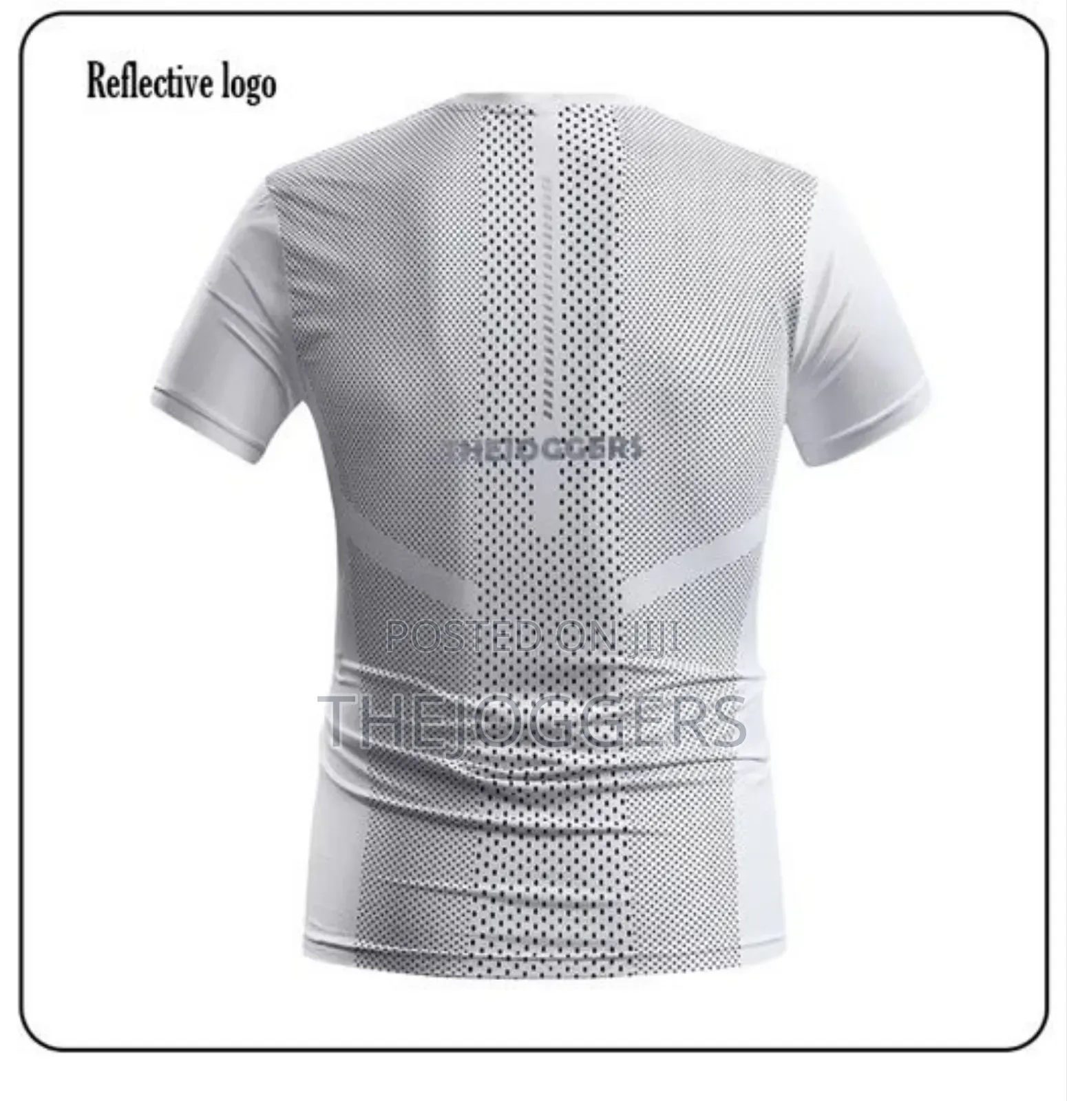 Men's Reflective Print T-Shirt Lightweight Polyester Fiber