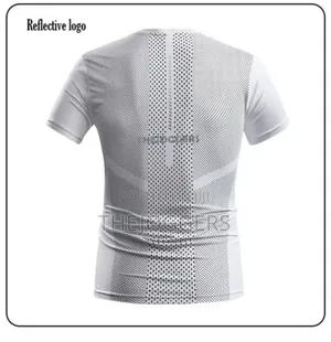 Men's Reflective Print T-Shirt Lightweight Polyester Fiber