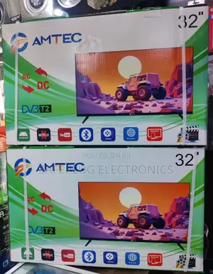Amtec Smart Tv, 32 Inches Ac/ Dc With Bt Connectivity