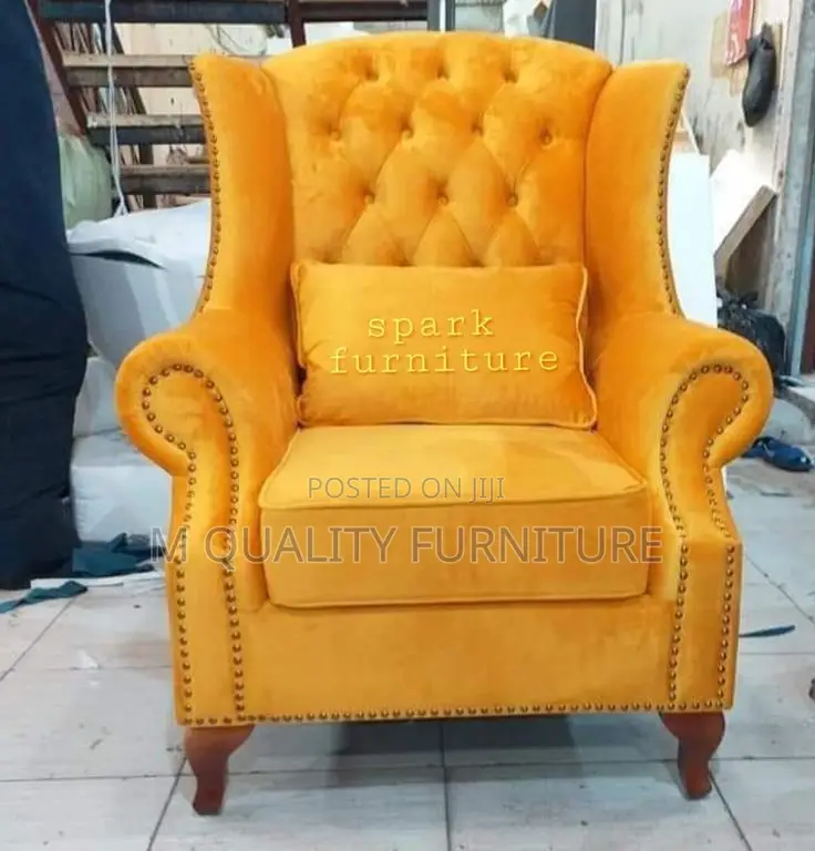 Yellow King Arm Chair
