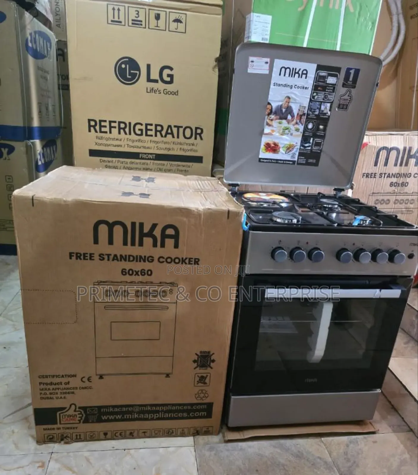 60*60 Mika 3+1 Free Standing Cooker