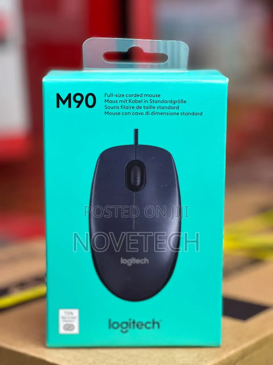 Logitech Wired Mouse M90 Black Usb