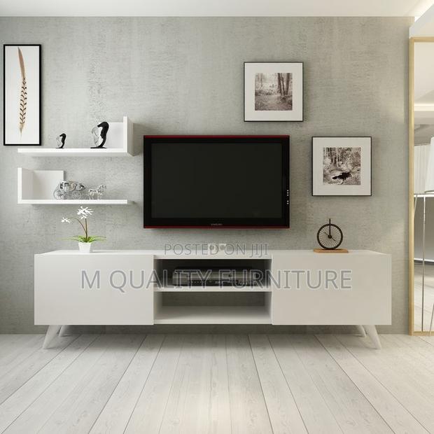 Cream Quality Tv Stand - main view