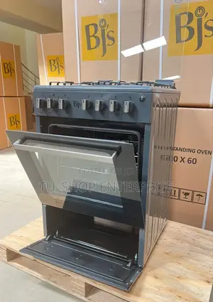 Cooker! Grey BJS 60x60 3-Gas+1 Hot Plate With Turbo-Fan
