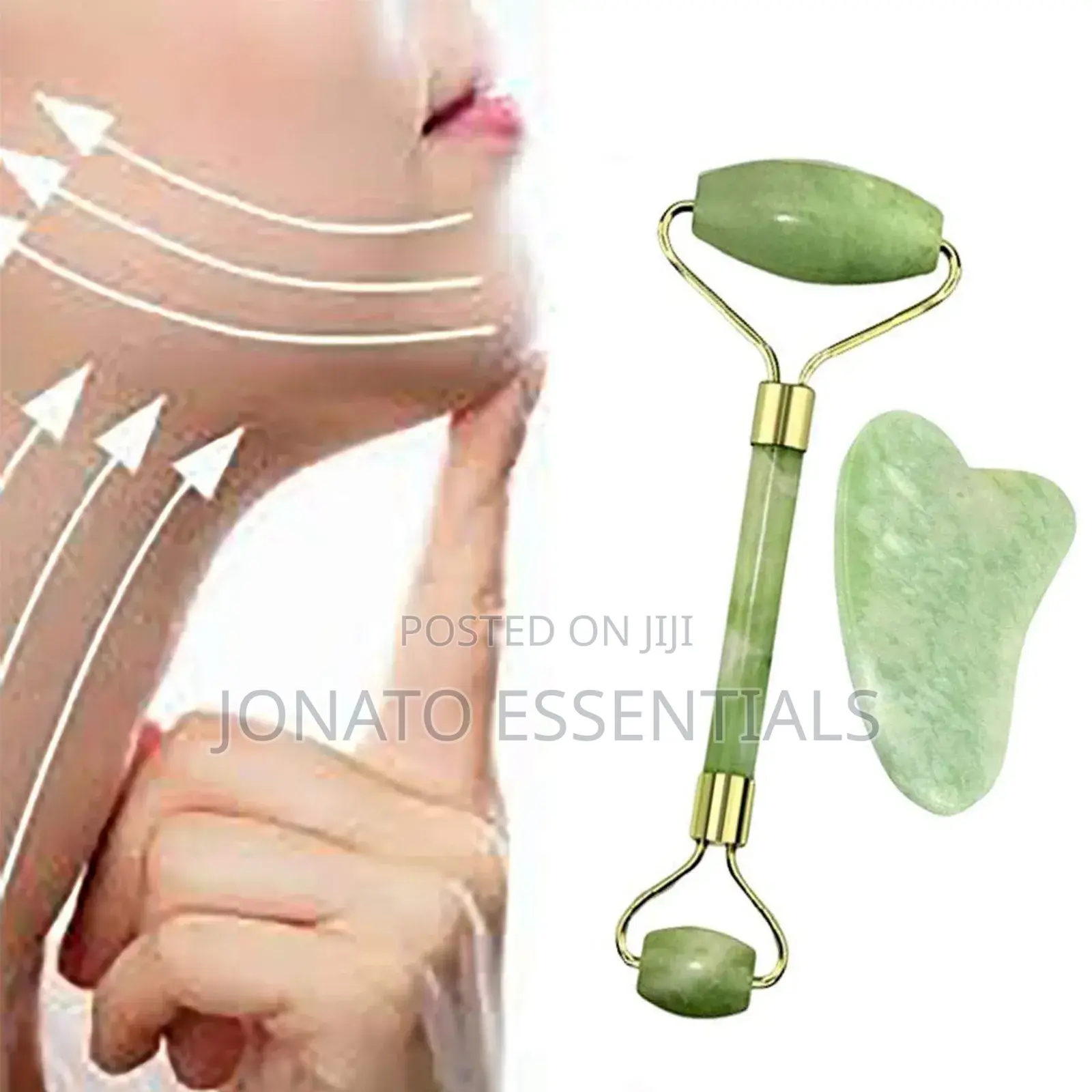 Gua Sha Jade Face Roller and Massager