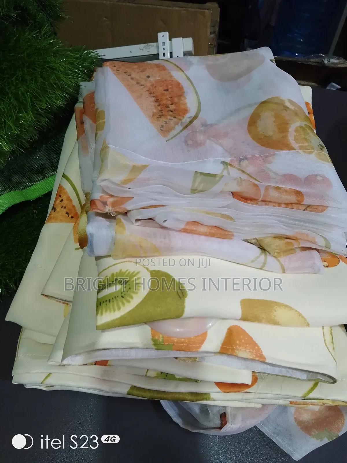 Fruit Design Kitchen Curtain and Sheer