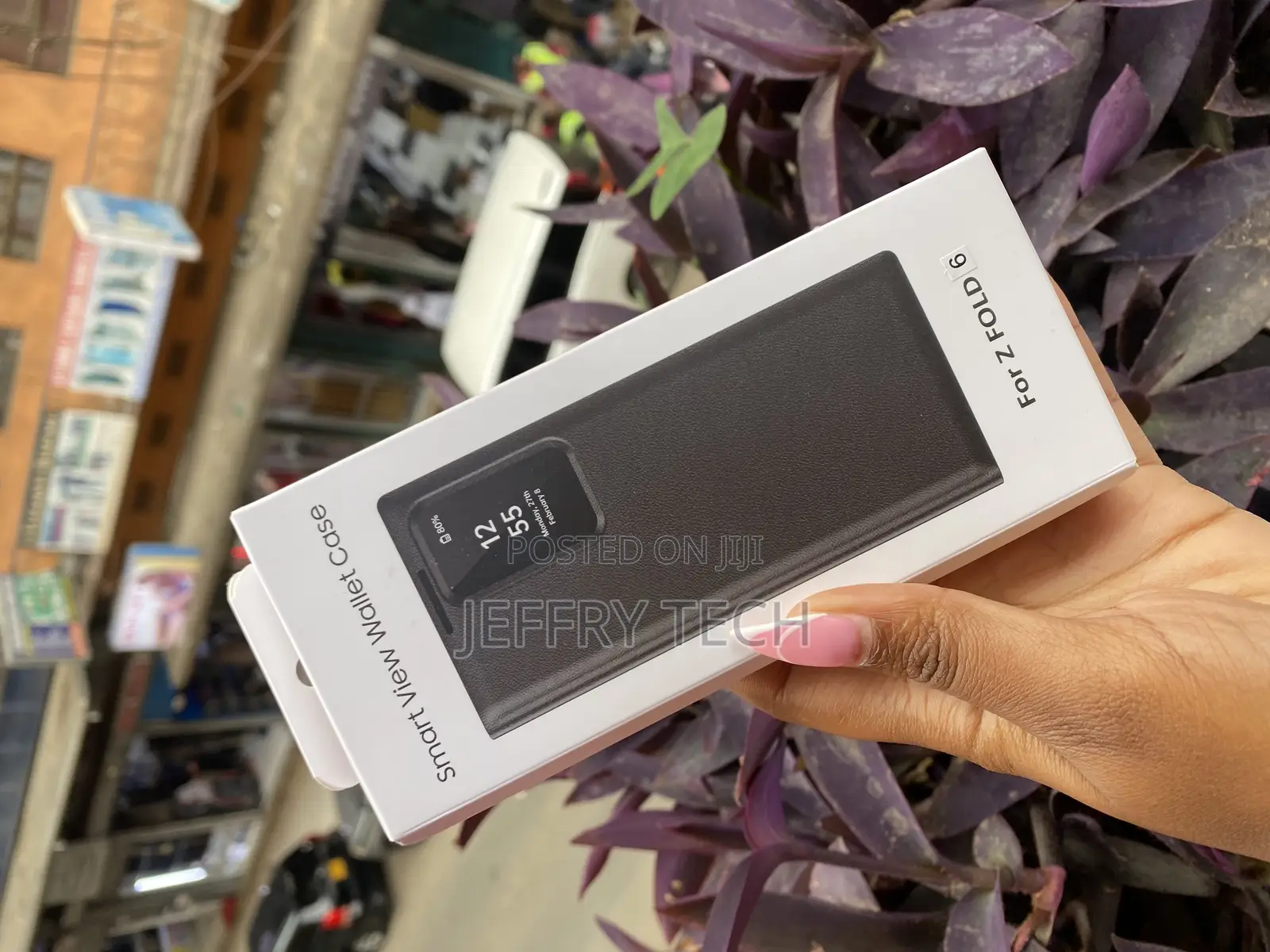 Gxmeuie Samsung Galaxy Z Fold 6 Clear View Mirror Flip Cover