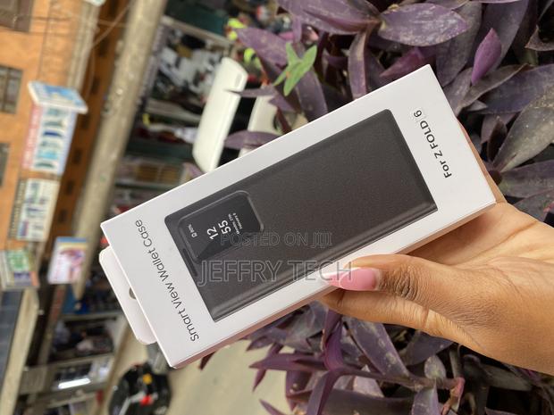 Gxmeuie Samsung Galaxy Z Fold 6 Clear View Mirror Flip Cover - main view