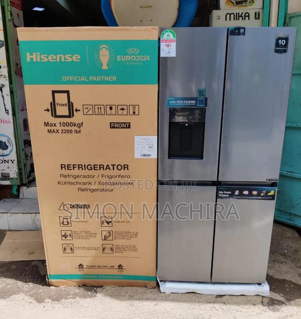 Hisense Fridge 4door 470l With Ice Cube Make - main view