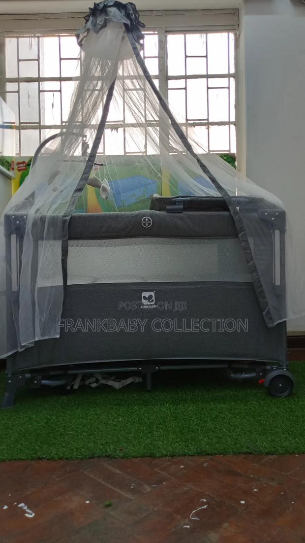 Portable Kids Baby Cot With Net - thumbnail 3