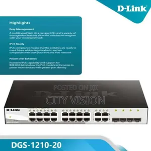 D-Link DGS-1210-20 16 Port Smart Managed Gigabit Switch