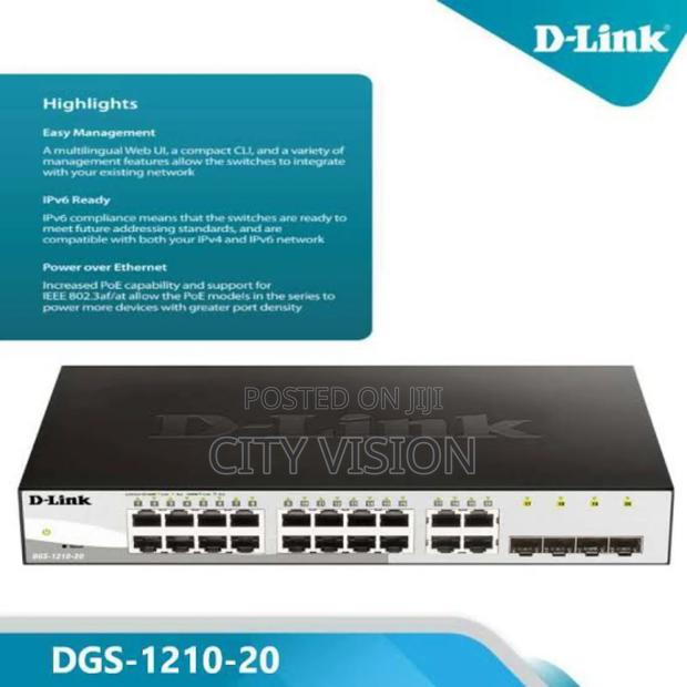 D-Link DGS-1210-20 16 Port Smart Managed Gigabit Switch - thumbnail 3