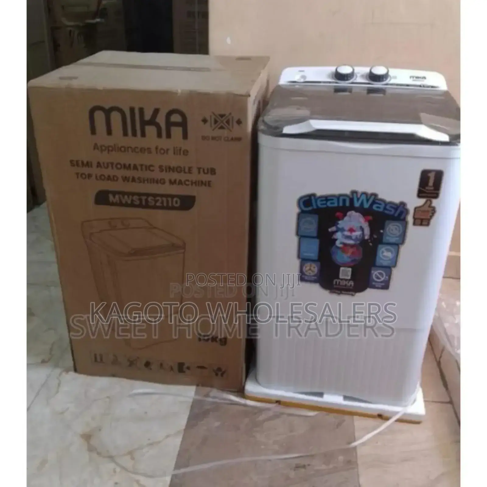 10kgs Washing Machine. Single Tab.