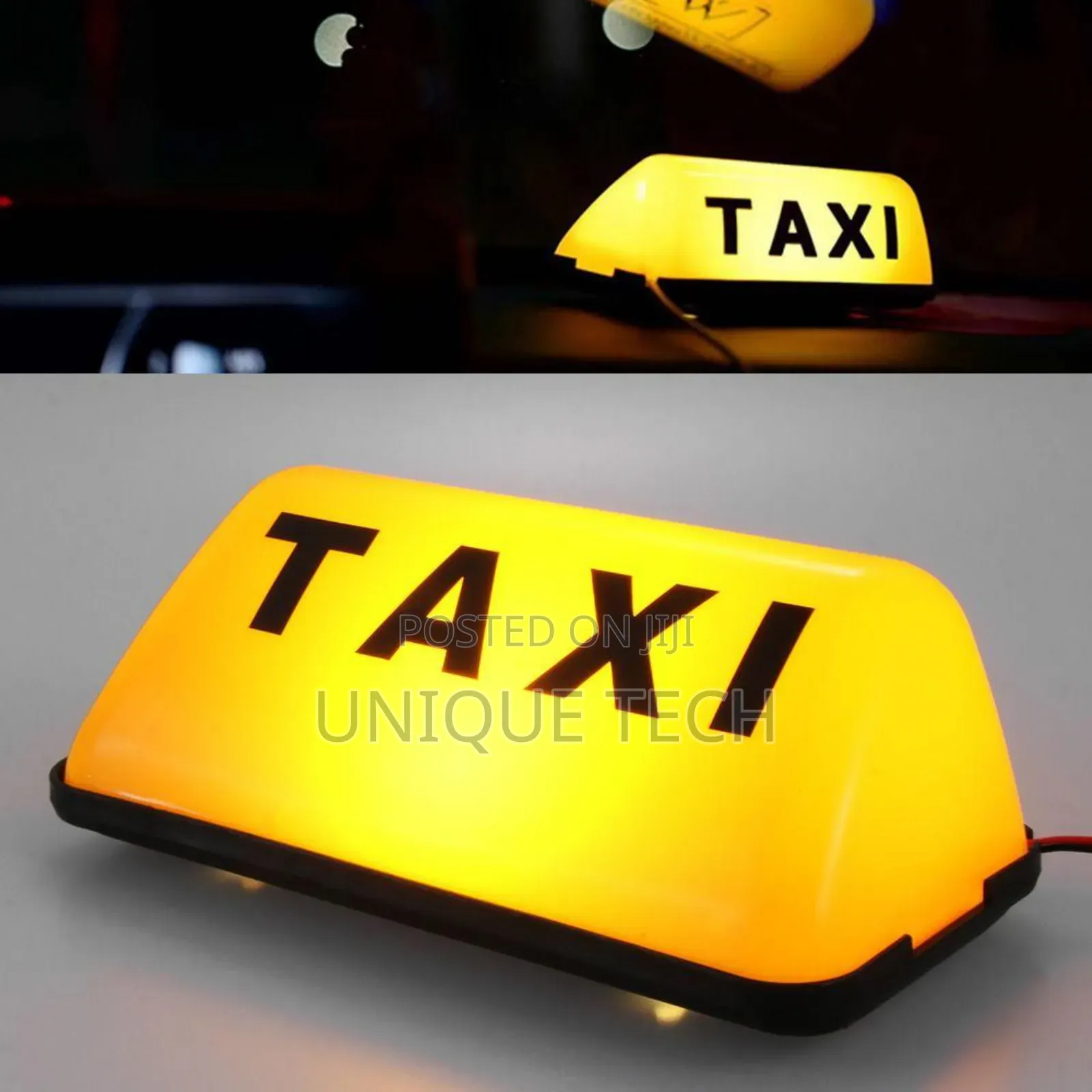 Taxi Roof Light Sign – Clear Bright Display