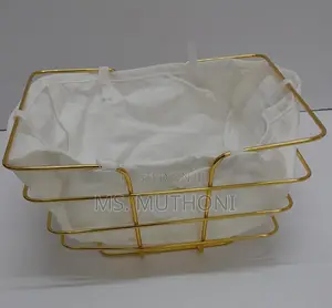 Metallic Fruit,Bread,Deco Holder Basket//Palette With Cloth