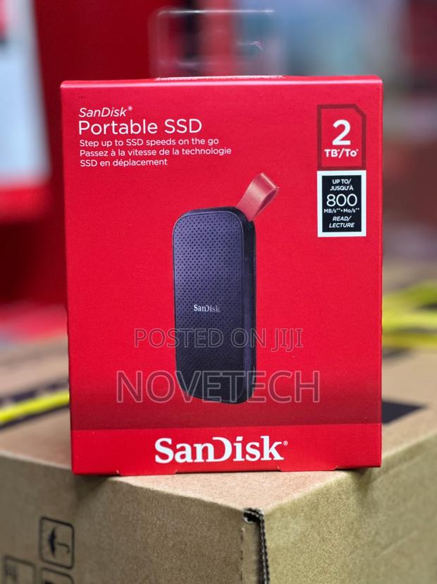 Sandisk 2tb Portable Ssd, External Solid State Drive 800mb/S - main view
