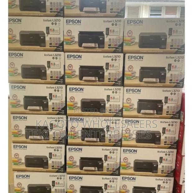 Black Epson Printers. Model Epson L*3210 - main view