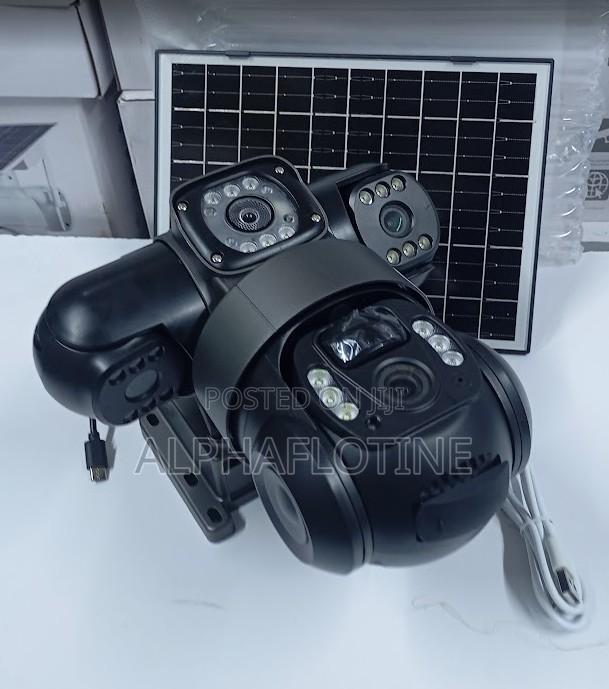 Triple Lens Solar Camera With PTZ (Pan-Tilt-Zoom)