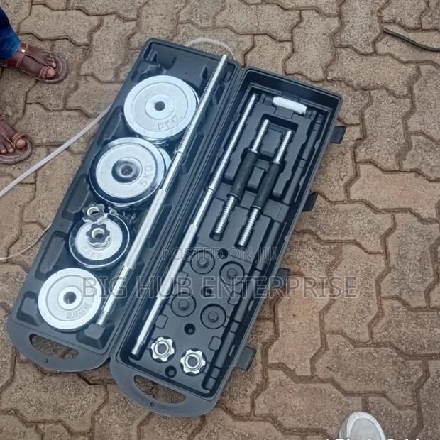 50kg Cast Iron Dumbbell Set Cased