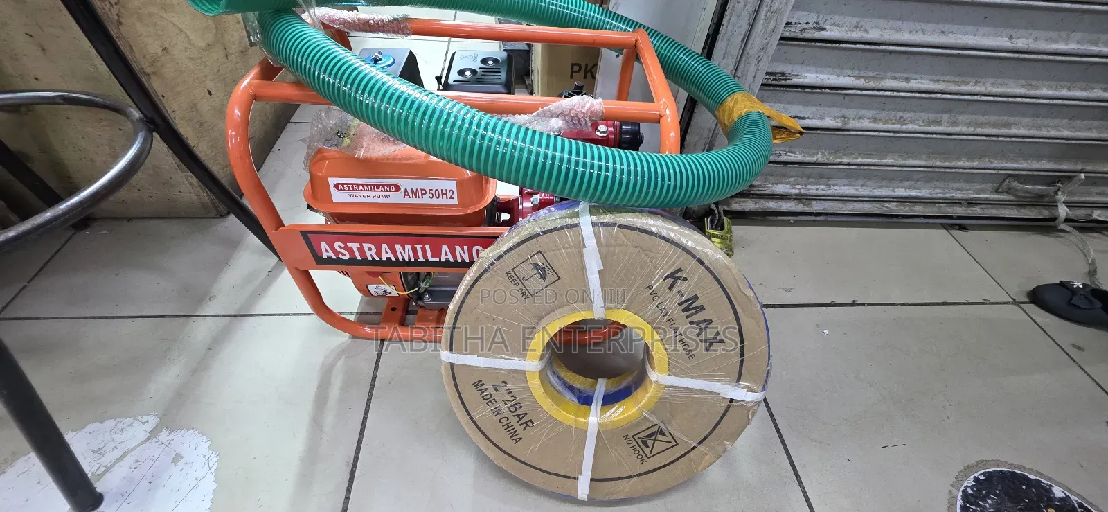 High Pressure Water Pump/Pvc Derivery Pipe 50mtr/Suction