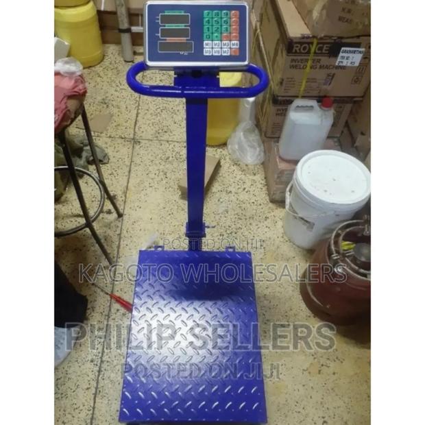 Colour Blue - Weights 500kg Platform Weighing Scale - main view