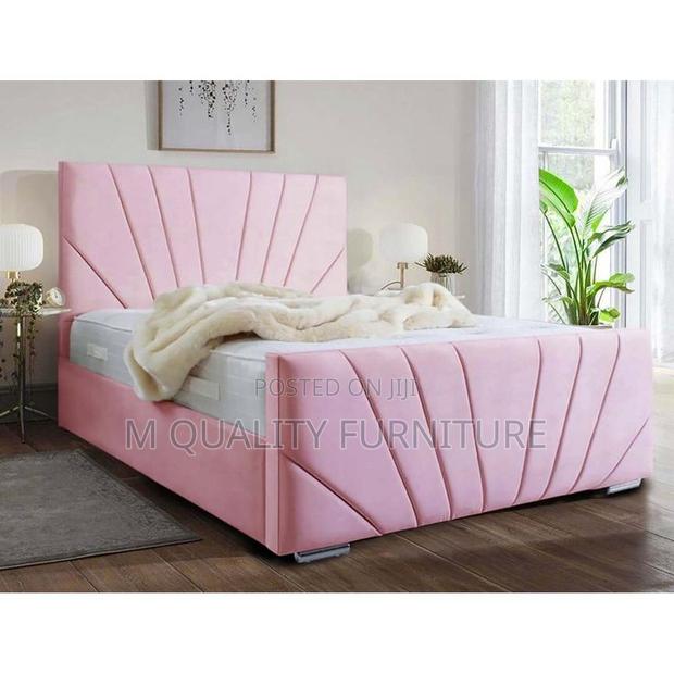 Pink 5 by 6 Modern Bed