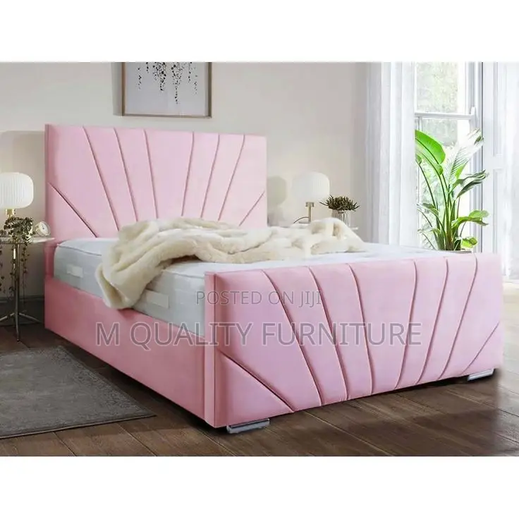 Pink 5 by 6 Modern Bed