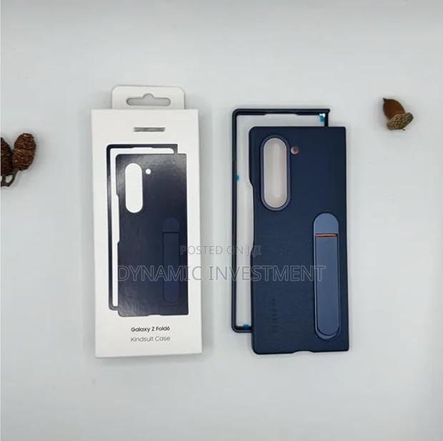 Samsung Galaxy Z Fold 6 Luxury Leather Vegan Case Cover - thumbnail 3
