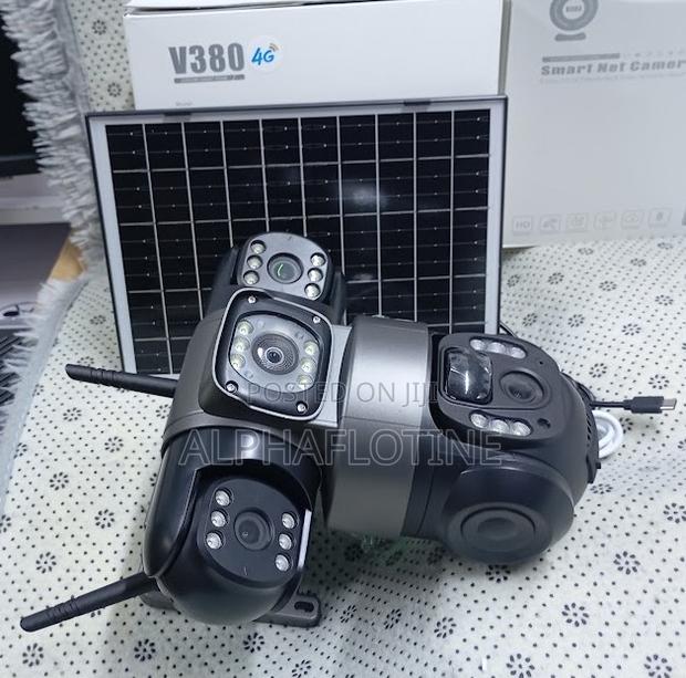 4g 6mp Lens3 Solar Powered PTZ Camera - (Pir Human Detection