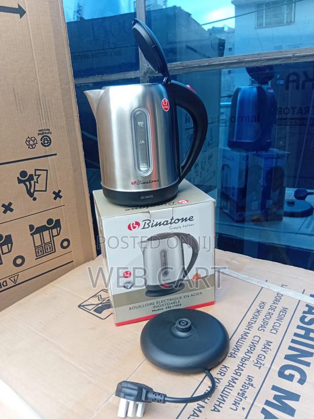 Binatone Stainless Steel Cordless Kettle – 1.7l, 2200w - main view