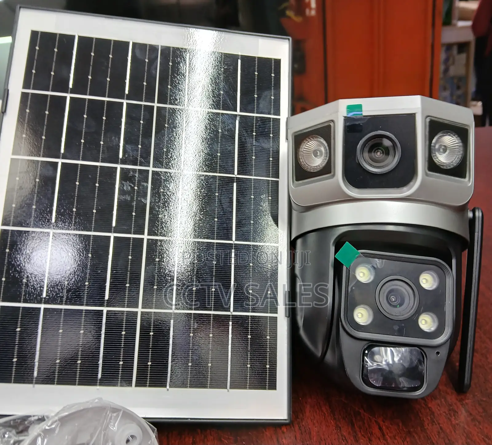 360 Degrees PTZ Wifi Dual Lens Solar Camera