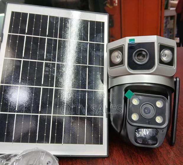 360 Degrees PTZ Wifi Dual Lens Solar Camera