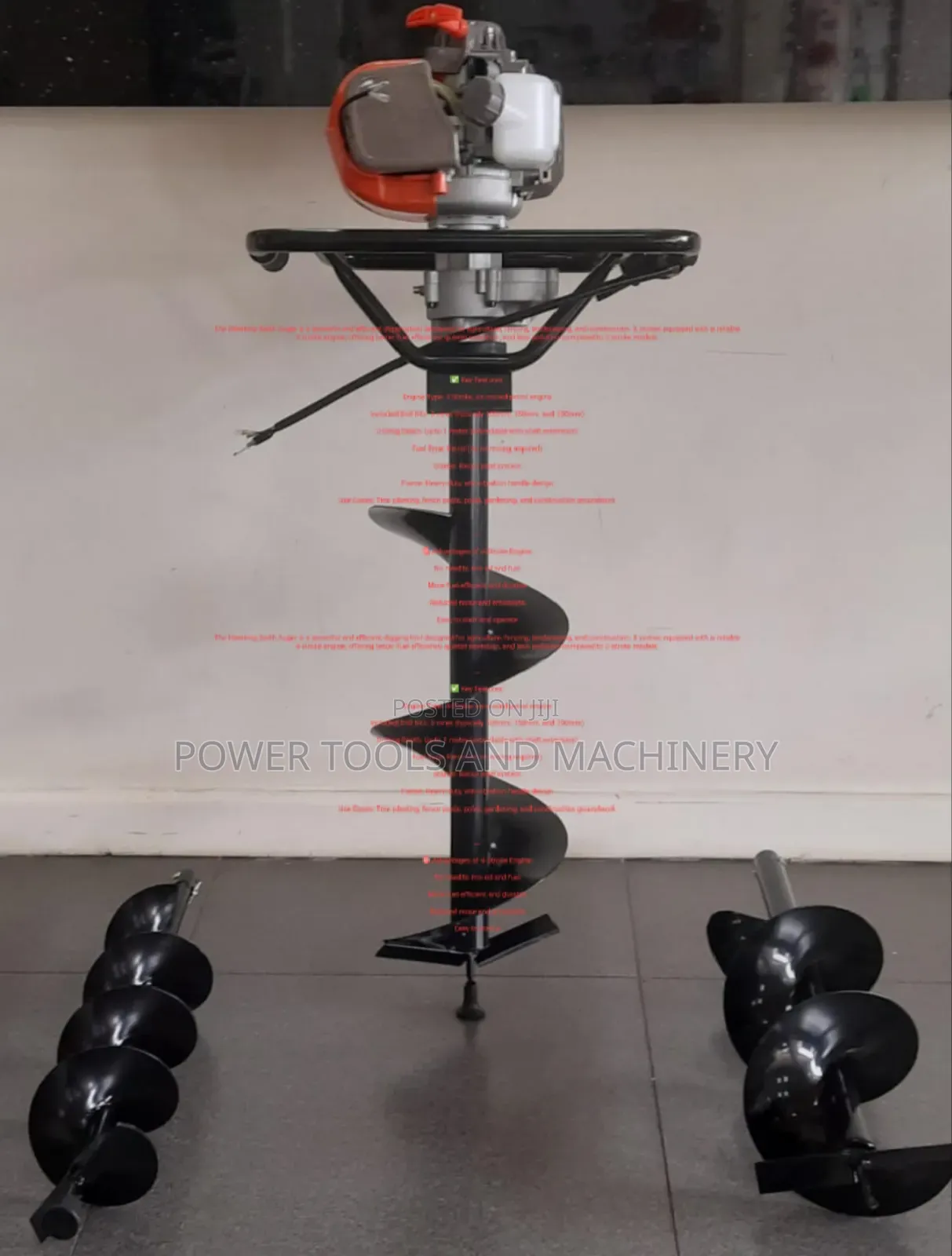 Hawking Earth Auger 2 Stroke With 3bits