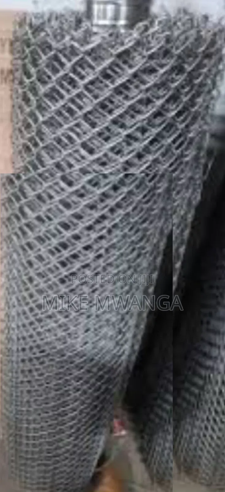 Galvanized Chain Link Mesh, 80x80, 10ft, Gauge 11