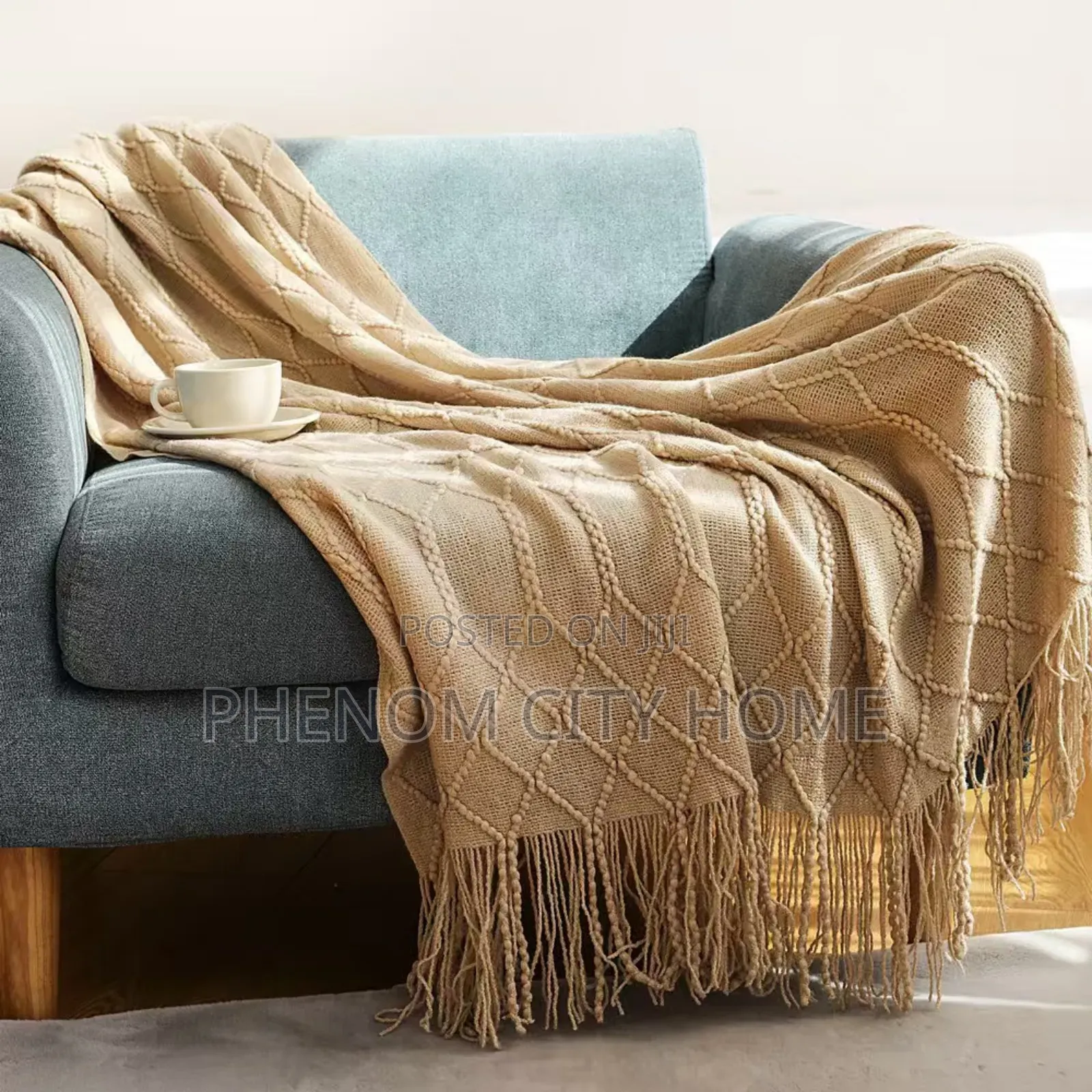 Beige Tufted Throwblankets Available