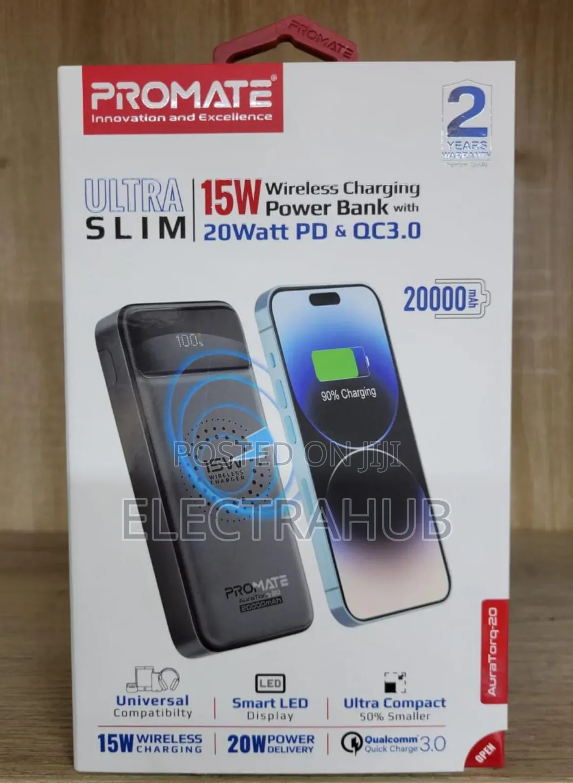 Promate Auratorq-20 Wireless Power Bank Brand New Sealed
