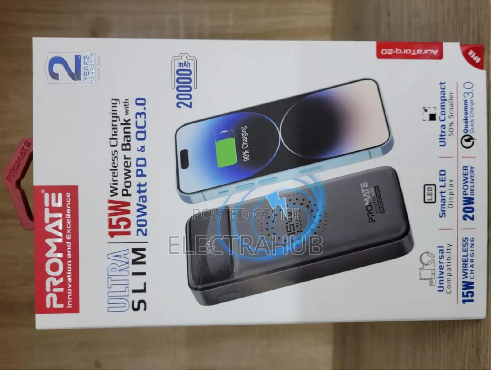 Promate Auratorq-20 Wireless Power Bank Brand New Sealed
