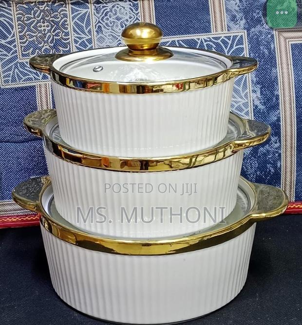 3 Pc Ceramic Serving Bowls