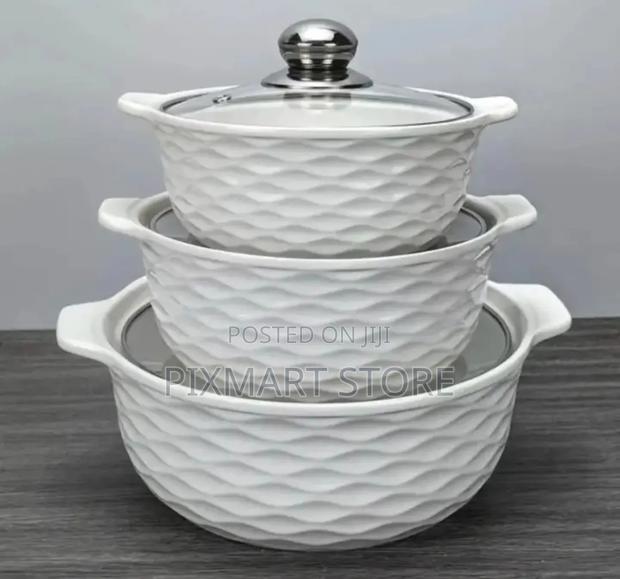 3pcs Soup Bowls Ceramic - main view