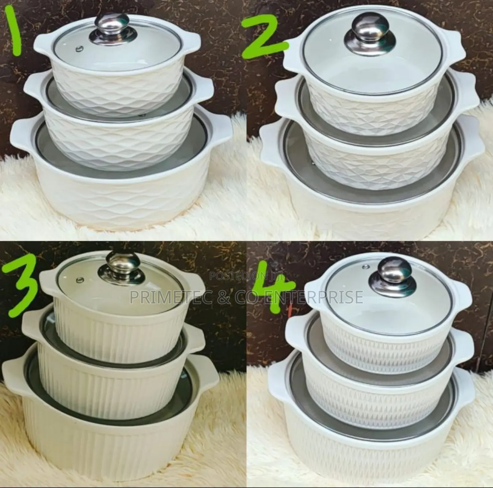 High Quality 3in1 Ceramic Soup Pots