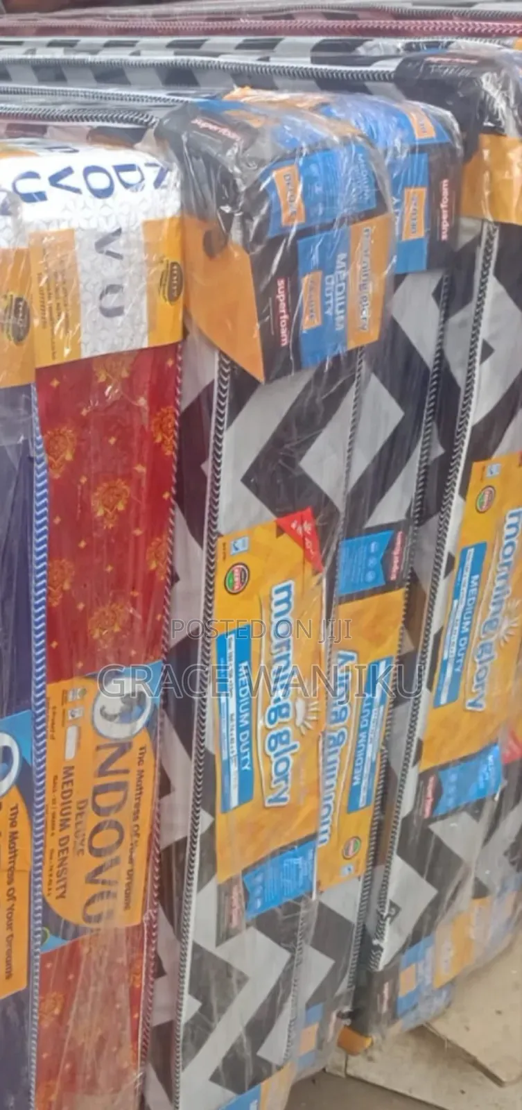 6by 6 Medium Density Plain Mattress 8 Inch