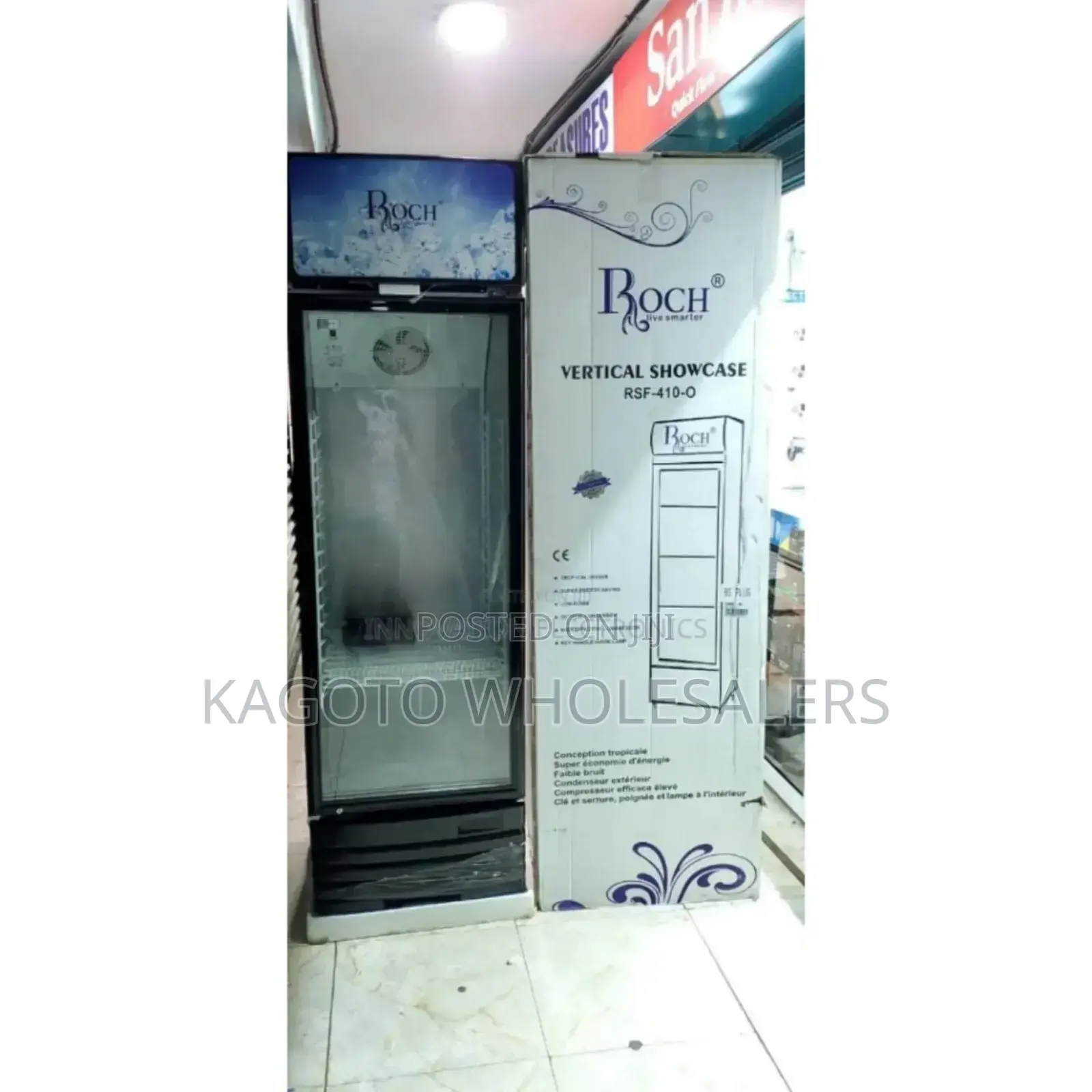 Modelo RSF-410-0 - Roch 279litres Fridge. Display Fridge