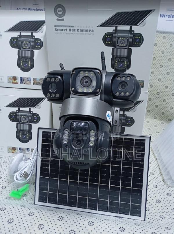 Wireless Solar Powered Security Camera With Tripplelent - main view