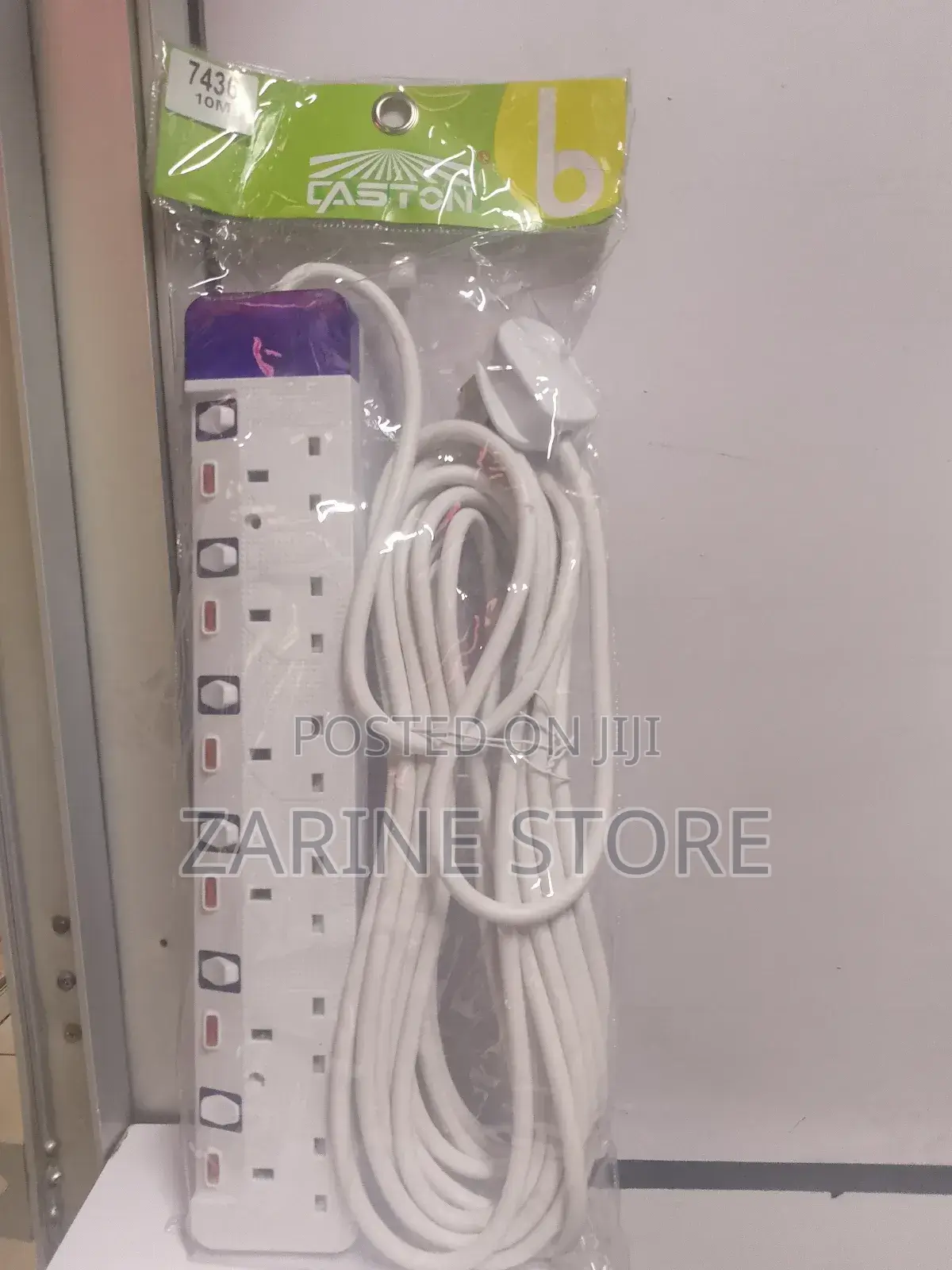 Power Extension Caston 6 Ways 10 Metres Corded Fused