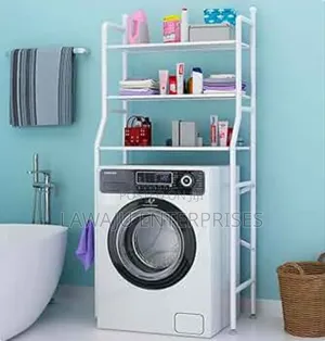 Over The Washing Machine Metallic Rack