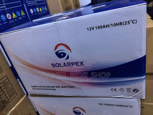 Deep Cycle Solar Gel Battery 100ah Solarpex - main view