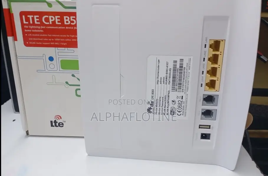 Reliable Wifi Networking Device Huawei Lte Cpe B593- 4g Home Router