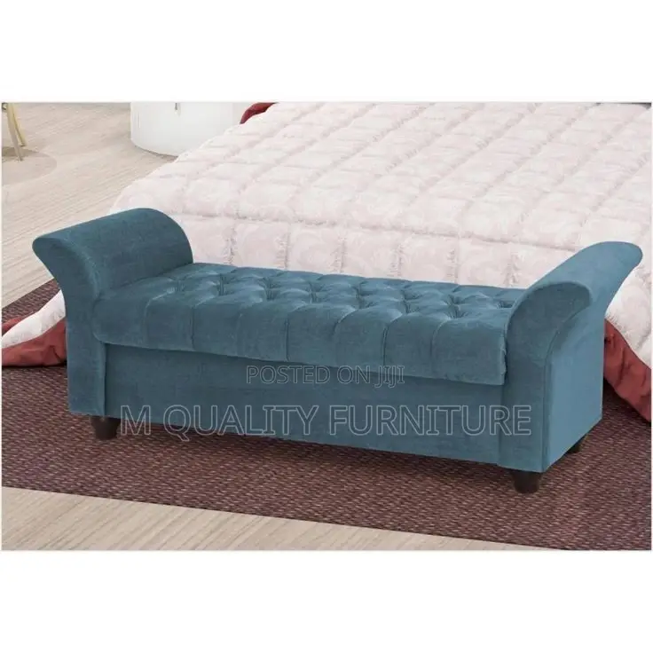 Green Modernized 3 Seater Ottoman